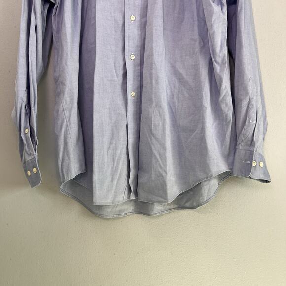 Lot of 2 Men's Ralph Lauren Yarmouth Cotton Pinpoint Oxford Shirt Sz 17 36/37 - Picture 9 of 12